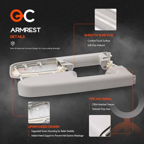 22818466 Front Left Driver Side Door Panel Armrest, Interior Handle, Gray by Qifusucc - Used condition - Image 4