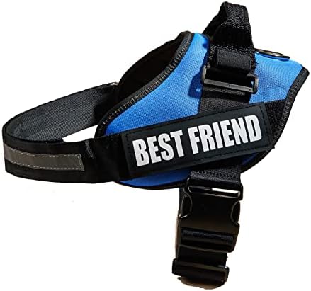 Service Dog Harness No-Pull Emotional Support Pet Vest Harness Adjustable Reflective Pet Halters for Small Medium Large Dogs with Removeable Tags Patches