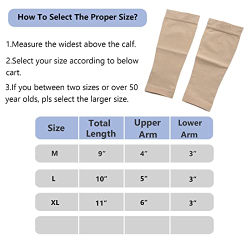 20-30 Mmhg Anti Embolism Stockings Calf Compression Sleeve For Shin Splint, Varicose Vein (M) #TOP2