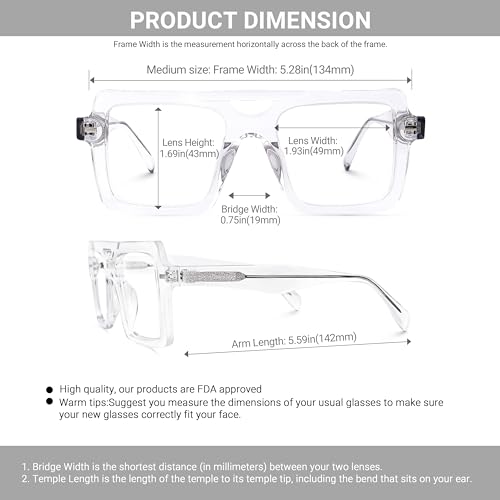 Image of VOOGLAM Aviator Blue Light Blocking Glasses for Men Women Anti UV Eyestrain Eyewear Irwin