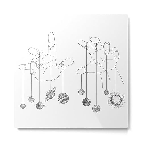 Society6 Solar System Ii by Nadja-Metal Art Print (Small)
