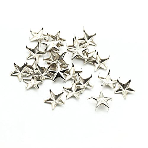 100Pcs Star Studs Metal Claw Beads Nailhead Punk Stud Rivet Spik, For Hat, Bag, Clothes, Shoes(10Mm) #TOP2