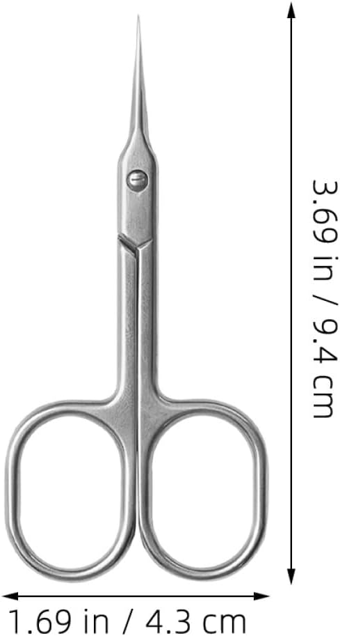 FRCOLOR Stainless Steel Cuticle Nipper and Dead Skin Remover, Precision Tip Nail Trimmer for Manicure and Pedicure, Professional Nail Care Tool for Spa and Home Use