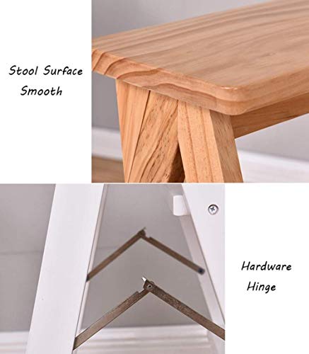 Taburete de escalera plegable para alcanzar muebles altos de cocina 4