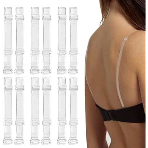FreeSkill Transparent Adjustable Bra Straps Cover