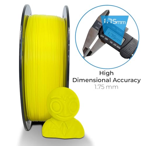 Image of NFIL3D 1KG Net ABS + Daffodil Yellow - 3D Printer Filament | Filaments for 3D Printer| 1.75mm| Accuracy - + /- 0.015mm |1000g 3D Filament, 250g Spool & 350g Packaging Weight (Total Weight 1.6KG)