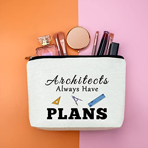 Architect Student Gift Makeup Bags Architecture Gifts Cosmetic Bag Architectural Engineer Gift Makeup Pouch Funny Cosmetic Pouch For Architects Zipper Pouch Birthday Christmas Gift Ideas Coworker #TOP3