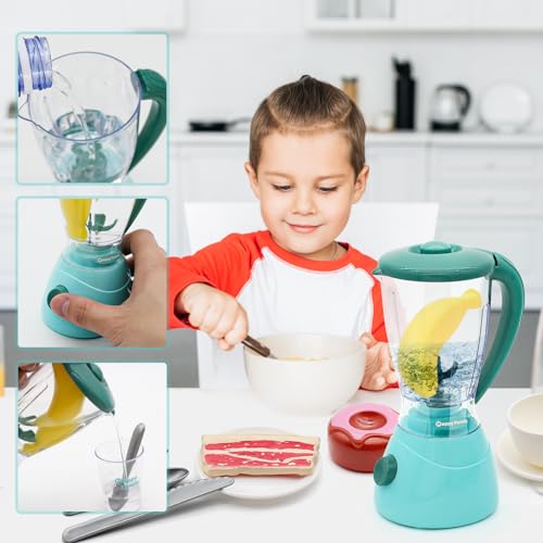 Hohosunlar WIN-115 Pretend Play Kitchen Appliances Toy Set, Kids Kitchen Accessories Set - Coffee Maker, Toaster, Mixer, Blender thumb #5