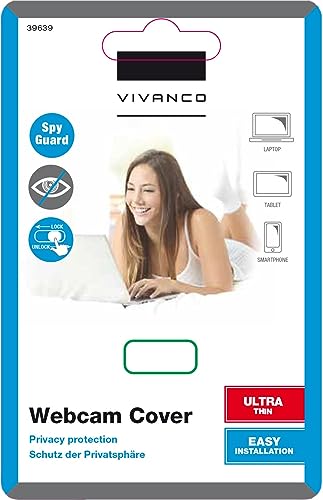 Cache pour webcam Vivanco IT-Sec 1 pour bloquer les regards indiscrets et protéger votre intimité - 2