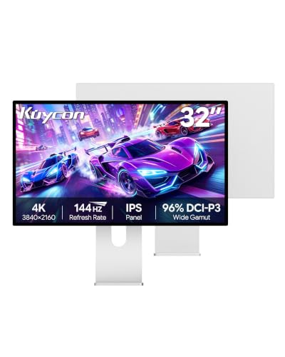 Image of P32K 32'' UHD (3840 x 2160) 4K 144Hz Glossy Monitor, IPS Panel, 10-Bit Color, 99% sRGB, 96% DCI-P3, 139PPI, HDR, Low Blue Light, Eye Care (Minimalist - with Stand)
