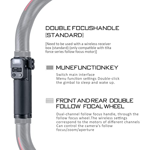 Tilta Advanced Ring Grip for RS 3 PRO/RS 2 | Increased Stability, Control RS 2 Gimbal, Nucleus M, Na