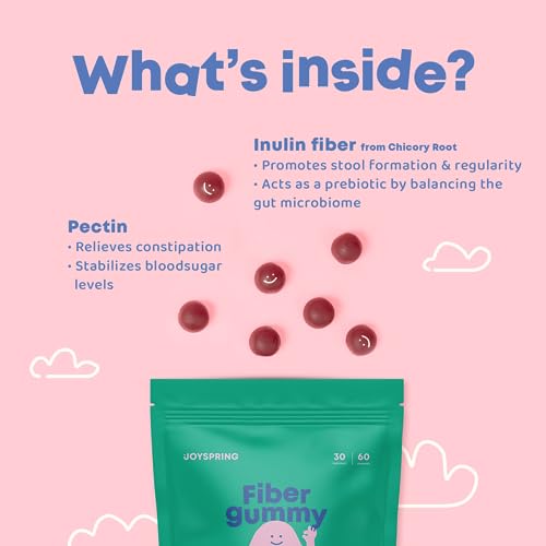 Kids Fiber Gummies for Constipation - Fiber Gummies for Kids Ages 4-11 & Adults - Fiber Supplement Gummies for Regular Digestion - Natural Fiber for Kids - Orange & Berry Flavored - 5 mg - 60 Ct - Image 4