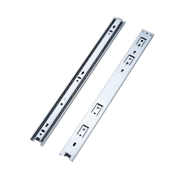 FUNNICO Ball Bearing Slide Telescopic Channel Drawer Slides Size 14 Inch (Pack of 1 Set 2 Pieces &) (Colour Silver)