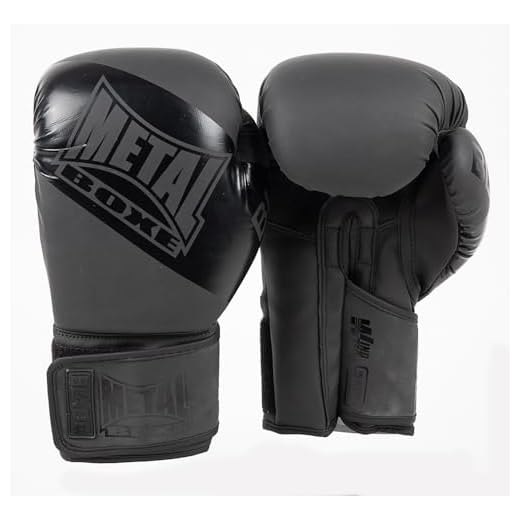 METAL BOXE Unisex Blade Boxhandschuhe, Schwarz, 12 oz EU