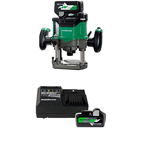 Metabo HPT M3612DA 36V MV Cordless Plunge Router Kit w/ 36V MultiVolt™ Battery and Charger Kit