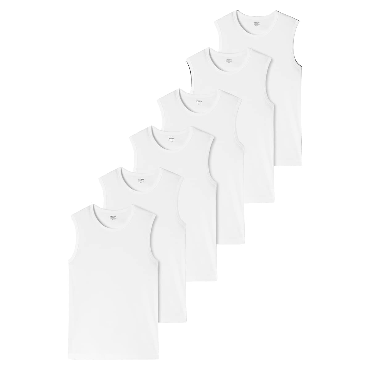 Uncover by Schiesser - 6er Spar-Pack Herren Unterhemd/Tanktop - Baumwolle