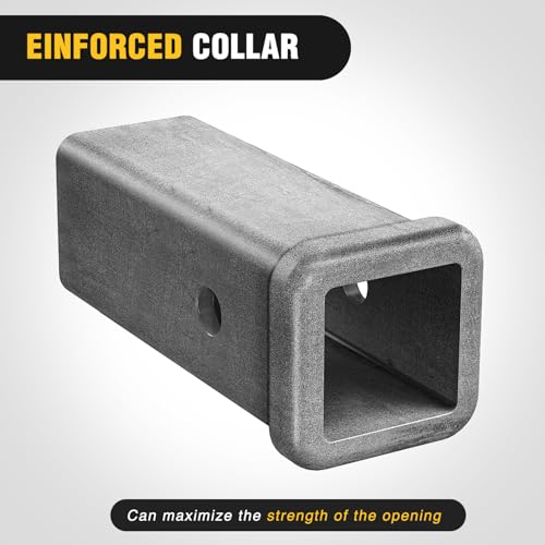 Image of Nilight Hitch Adapter 2 inch x 7 inch Combo Bar Trailer Receiver Tube Weld-on Raw Steel Hitch Bar