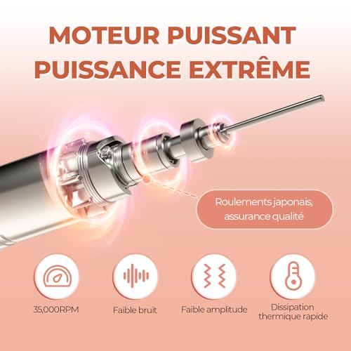 Ponceuse pour ongles professionnelle pour kit manucure et pédicure