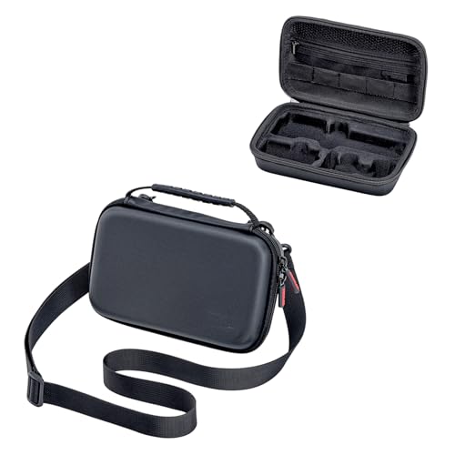 LICHIFIT for DJI Osmo Pocket 4 ���[�P�[�X �n�[�h�P�[�X PU �� �ϏՌ� �h�H �ꎮ���[ �V�����_�[�X�g���b�v�t�� �A�N�V�����J���� �A�N�Z�T���[ (�u���b�N)