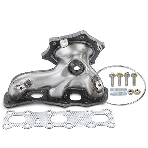 Image of A-Premium Left [6Cyl 3.5L] Exhaust Manifold W /Gaskets, Bolts, Studs, Nuts Compatible with Nissan Altima 2007-2018, Maxima 2009-2014 2016-2021, Murano, Pathfinder, Quest & Infiniti QX60