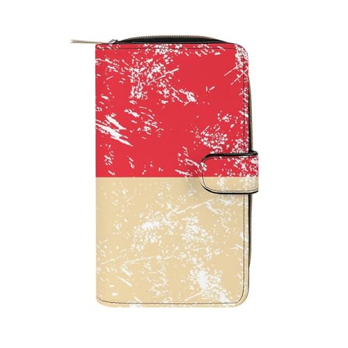Singapore Vintage Flag Long Wallet for Women Men Purses Coin Pouch Credit Card Holder Organizer