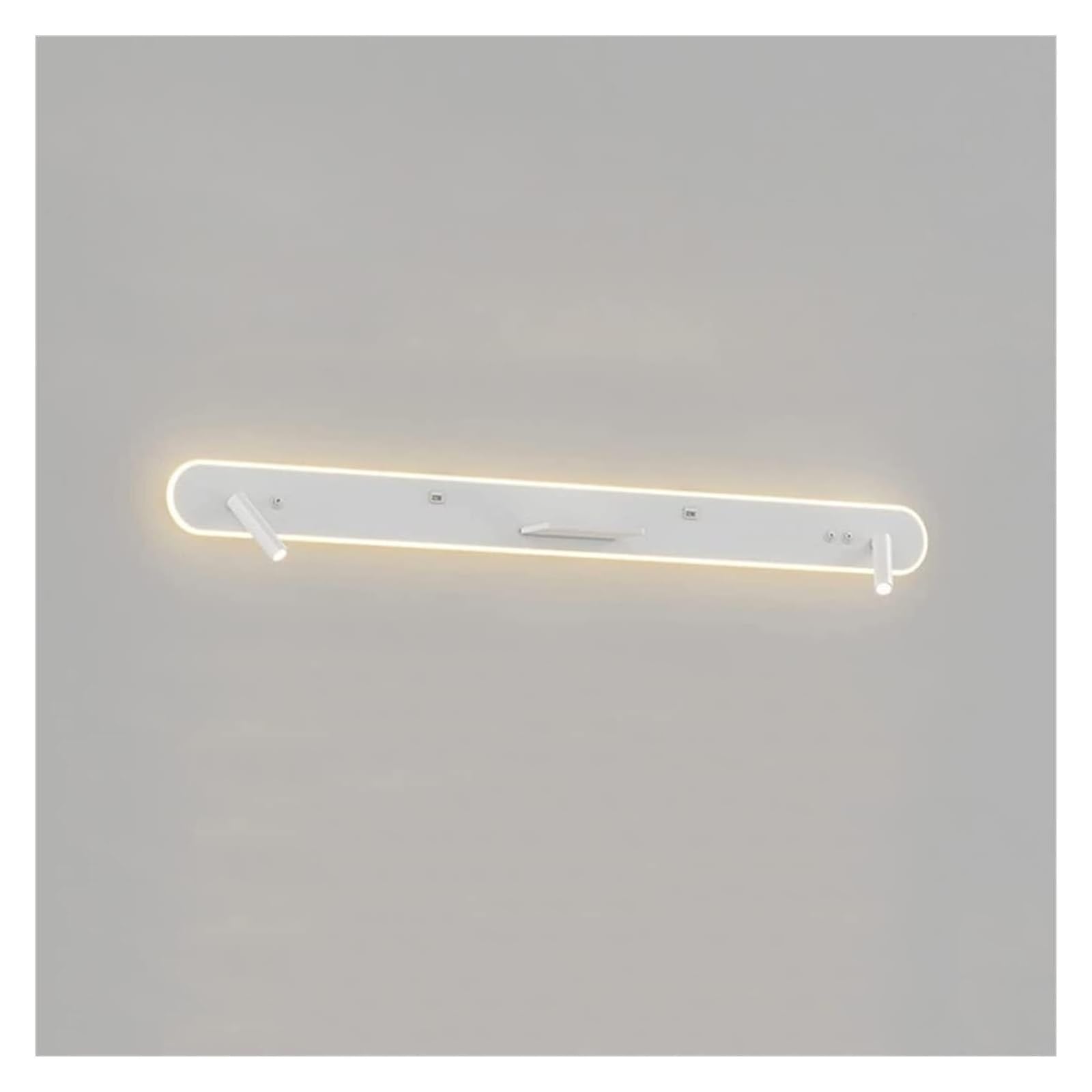 ASerZenith Led Wall Mount Reading Light White Indoor Long Wall Lamp Adjustable Wall Sconces,120Cm