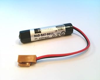 RADWELL Verified Substitute IC697ACC701-SUB 1500MAH, 3V, Battery, Designed for GE FANUC 90-70 Series PROGRAMMABLE Logic Controller, Lithium, Substitute for GE FANUC IC697ACC701, W/Wire Leads CONNECTO
