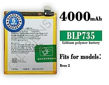Image of Original BLP735 Battery for Oppo Reno 2F 2Z PCKM70, PCKT00, PCKM00, CPH1945, CPH1951, PCKM80 Battery with 6 Month Warranty***(A02425)