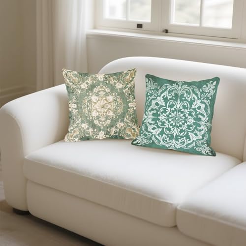 Coussins canapé exterieur imperméable 35x35 rétro bohême
