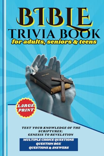 Bible Trivia: 600 Bible Trivia for Adults, Easy-to-Read Large Print Quiz Book for Family Bible Study (CoffeeRoom Trivia Series)