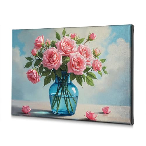 Toile décorative pour décoration de Pâques pour raviver un mur de salle de bain vide