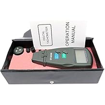 Digital Tachometer Laser Contact Speed Meter Optoelectronic Photo Tach Speedometer Data Storage DT6236B 99999 RPM
