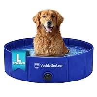 Veddelholzer – Veddelholzer Faltbarer Hundepool (L) 120 x 30 cm rutschfest 
