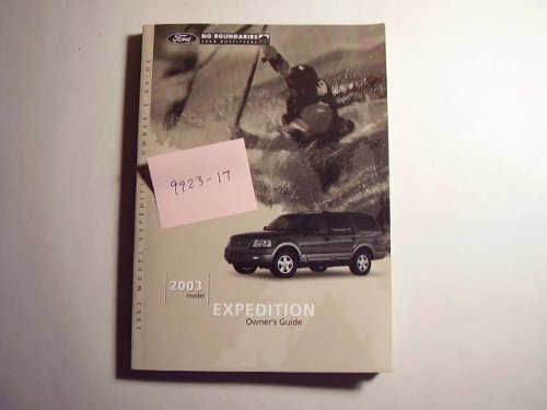 2003 FORD EXPEDITION OWNERS MANUAL PDF visual data 5