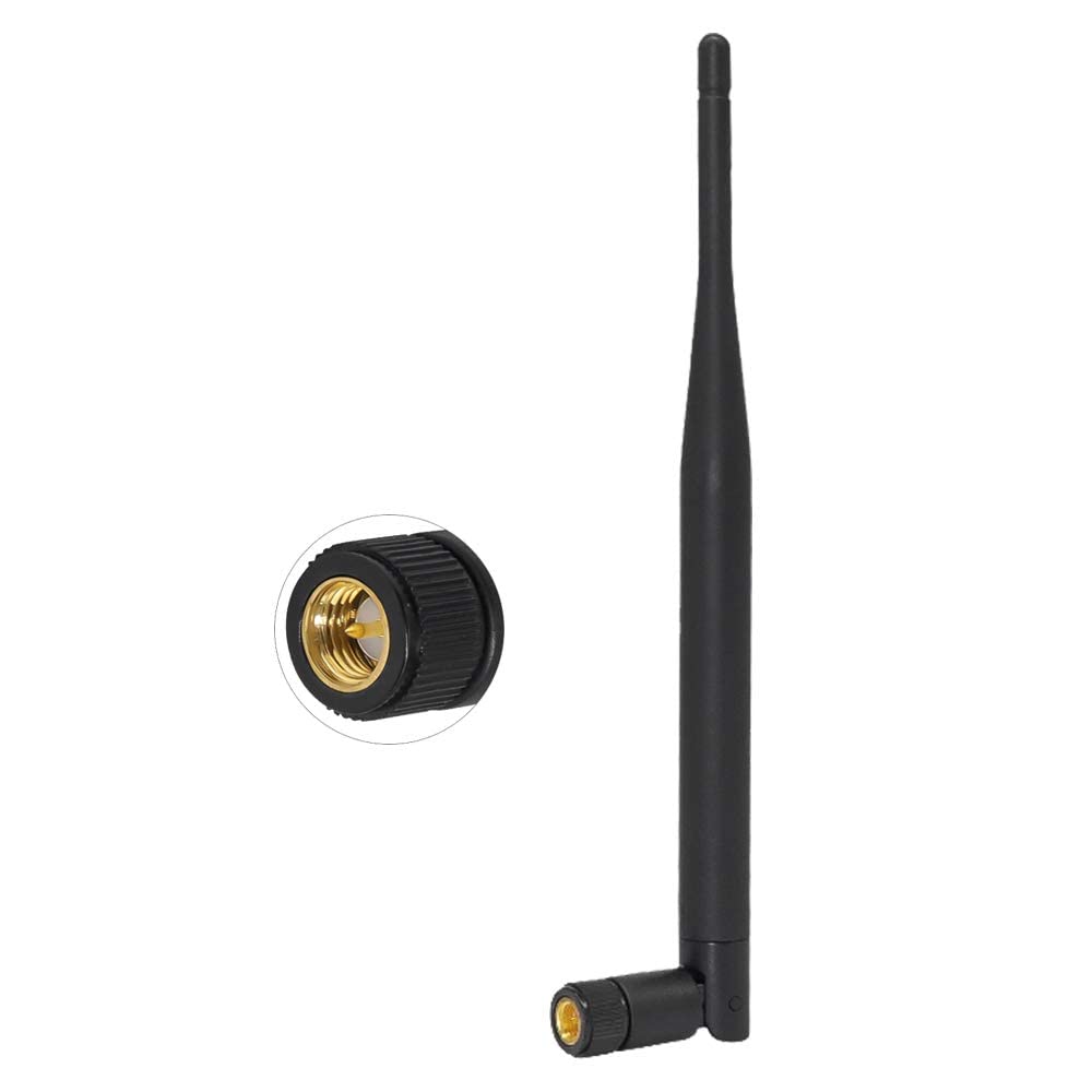 GraspaDeal High Gain 5dBi Rubber Duck Antenna with SMA Male Connector 698-2700MHz Frequencies for 4G LTE Wireless WI-FI Modem GSM Landline