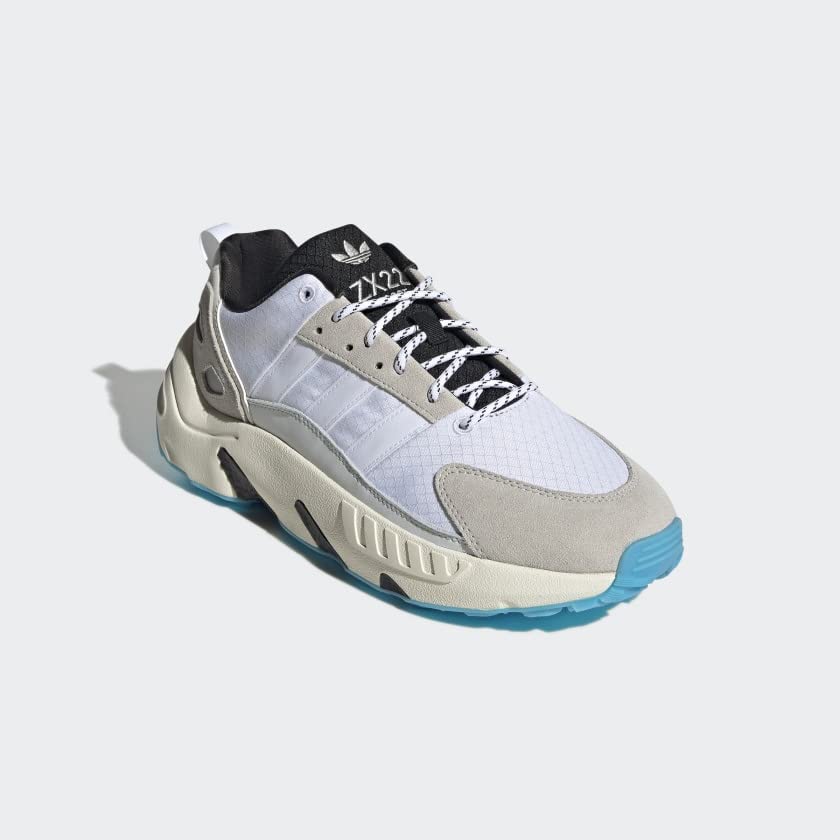adidas Mens Zx 22 Boost Lace Up Sneakers Shoes Casual - White