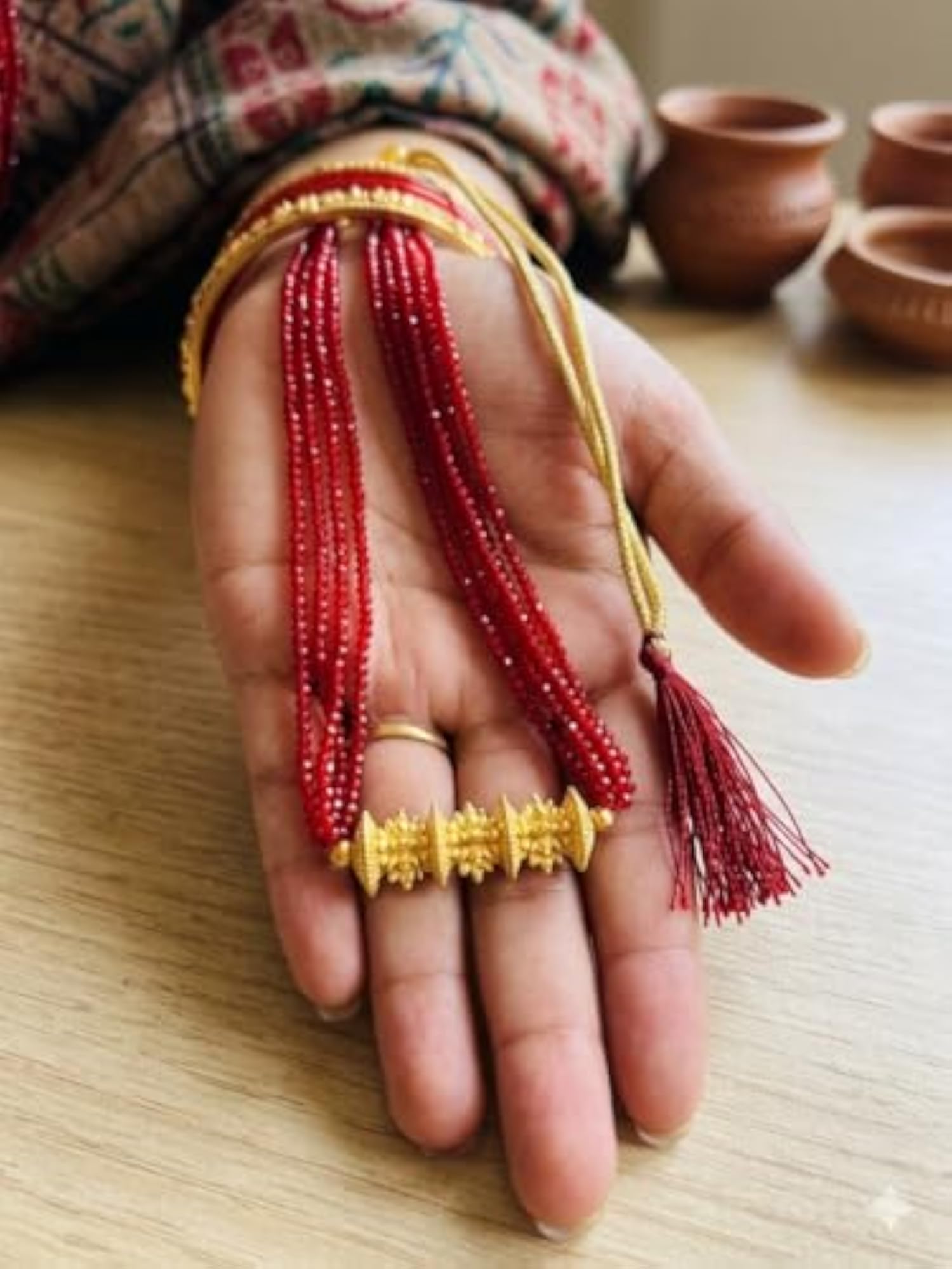 Women's Nepali Maili Tilhari Hydro Pote Mala Necklace