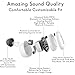 BudZ Bluetooth Headphones - IPX5 Sweatproof 5.0 Bluetooth True Wireless Earbuds with 12Hr Total Playtime from Compact Charging Case by OontZ (White)