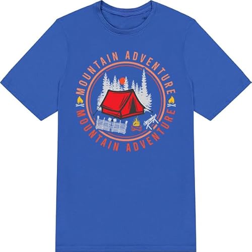 iprintop Unisex T-Shirt for Mountain Adventures Enthusiasts (UK, Alpha, 3XL, Regular, Regular, White)