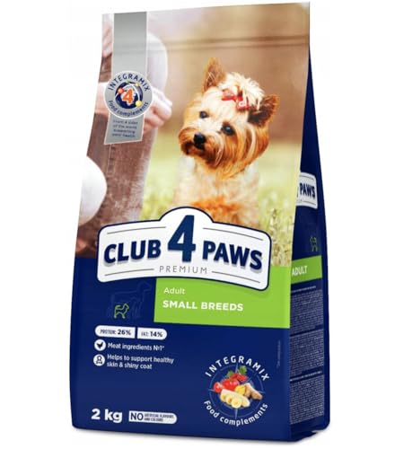 CLUB 4 PAWS Trockenfutter für kleine Hunderassen 4 kg + GRATIS