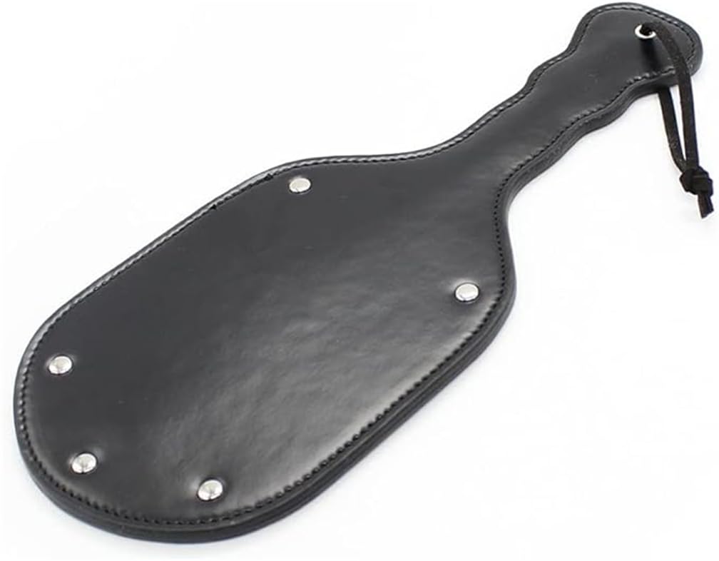 HAZURE Mazza in Pelle Nera, Accessorio per Gioco di Equitazione
