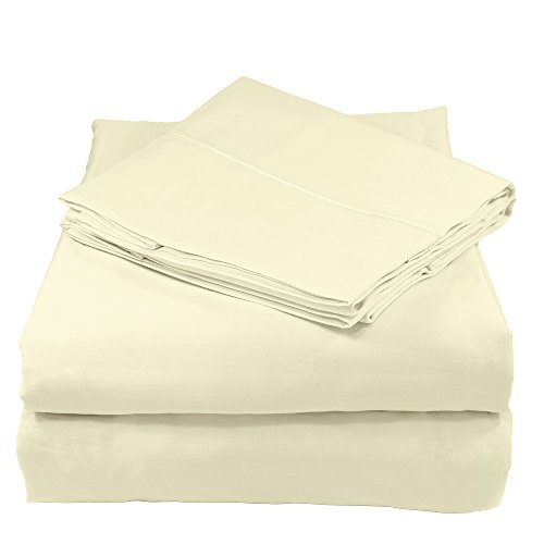 Whisper Organics, 100% Organic Cotton Sheets - 300 Thread Count Bed Sheets Set - Premium Quality Sheets - Deep Pocket Sheet Set - Gots Certified, Natural (Twin Xl Size) #TOP4