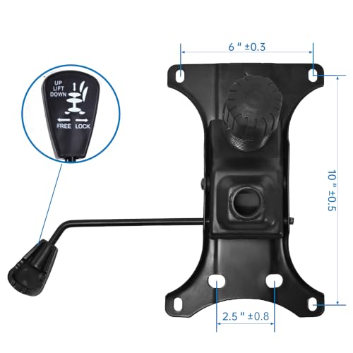 Office Chair Metal Base Replacement with Plate, Cylinder, 5 Wheels & Glides by Rboiye - Used condition - Image 4