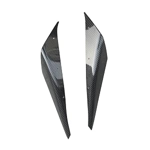 For MITSUBISHI EVO Evolution 10 VRS Style Ultimate Front Bumper Canard with bracket Carbon Fiber Modified Tuned Tuning