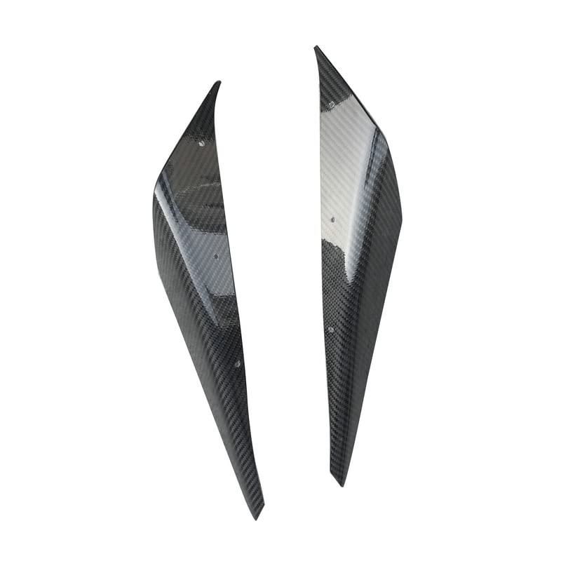 For MITSUBISHI EVO Evolution 10 VRS Style Ultimate Front Bumper Canard with bracket Carbon Fiber Modified Tuned Tuning
