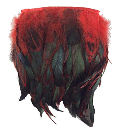 Sowder Rooster Hackle Feather Fringe Trim 5-7