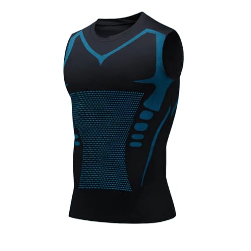 waiao Modovita Canotta Uomo, V2 Maglia Senza Maniche Sportiva in Cotone e Fibra Tecnica, Traspirante e Comoda per Allenamento e Tempo Libero, Design Moderno (IT, Testo, M, Regular, Regular, Nero)