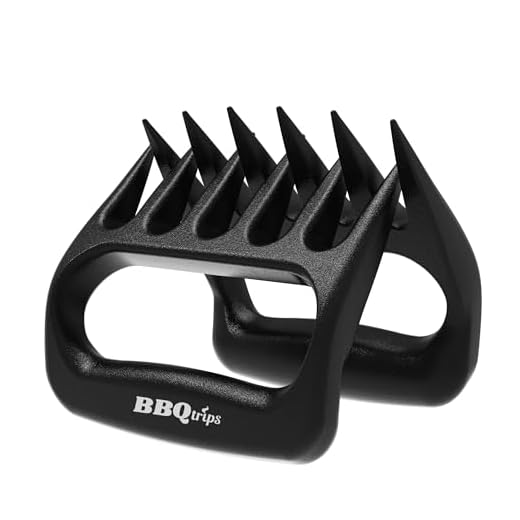 BBQtrips Meat Shredder Claws, Pulled Pork Claws and Meat Shredder Grilling Claws BBQ Tools, Grill Bear Claws for Shredding Meat, Pack of 2, Black
