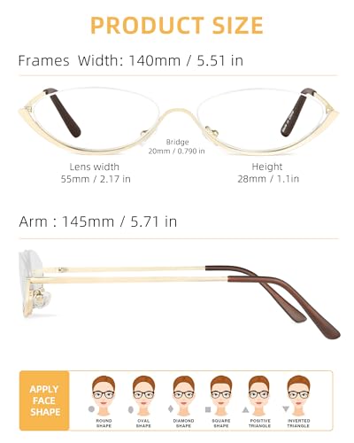 JM-3-Pack-Half-Frame-Reading-Glasses-for-Women-Men-Slim-Oval-Blue-Light-Readers-Metal-Semi-Rimless-Eyewear