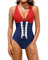 Red White and Blue Swim Suit